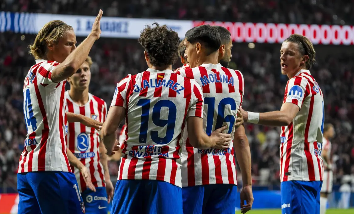 战也轮休了, 也只取得了, 而马竞靠着 战也轮休了, 也只取得了, 而马竞靠着